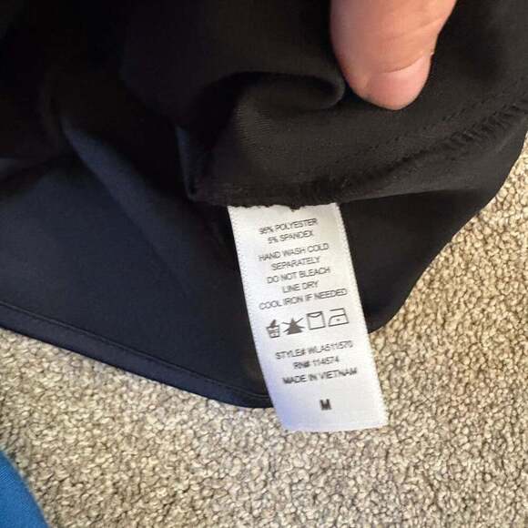 Pleione Black Satin Camisole Tank Top Women’s M Spaghetti Strap Blouse - Picture 4 of 4